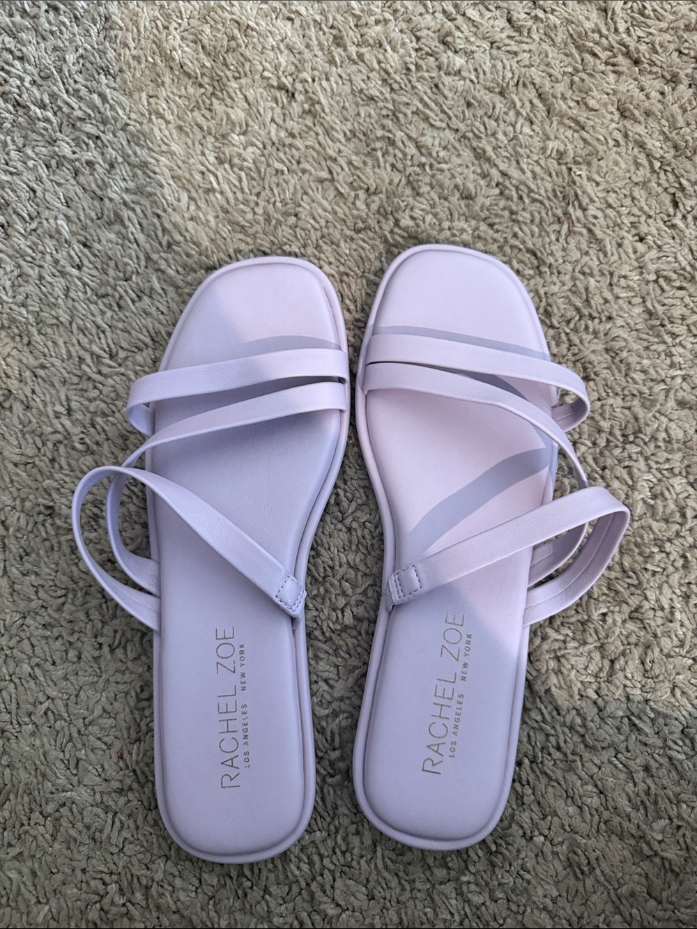 Rachel Zoe Pastel Lilac Strappy Sandals